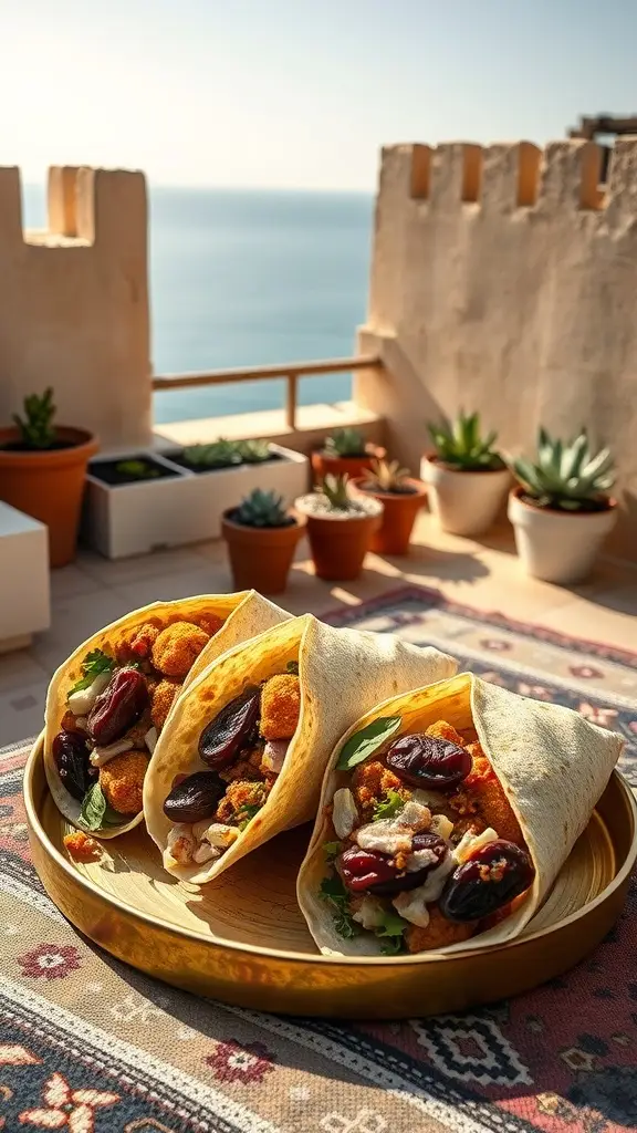A plate of burritos in Kings Landing.