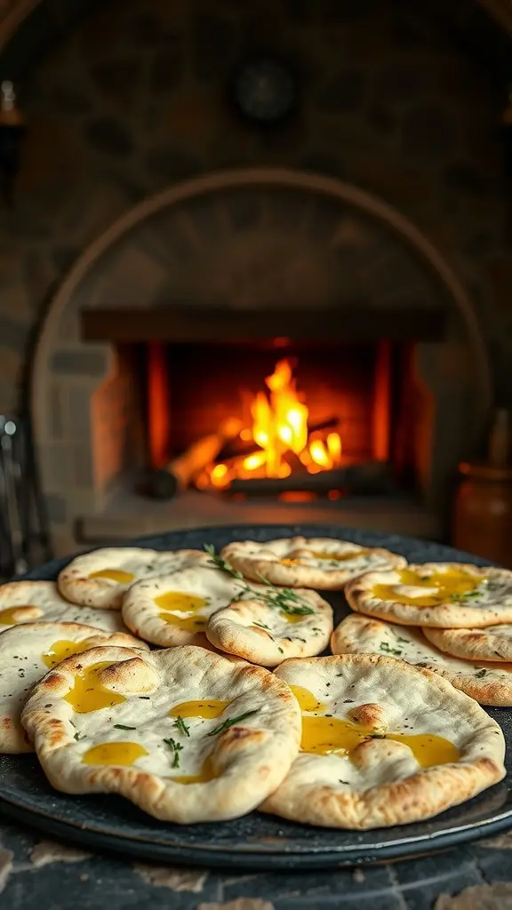 A group of Game Of Thrones inspired flatbreads.