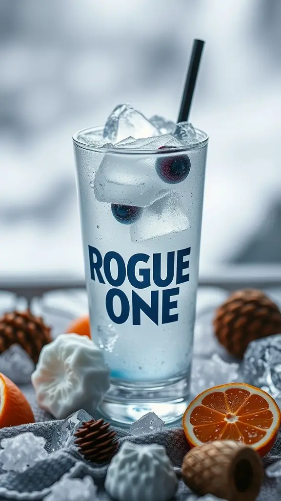 A refreshing gin cocktail with mint leaves and ice