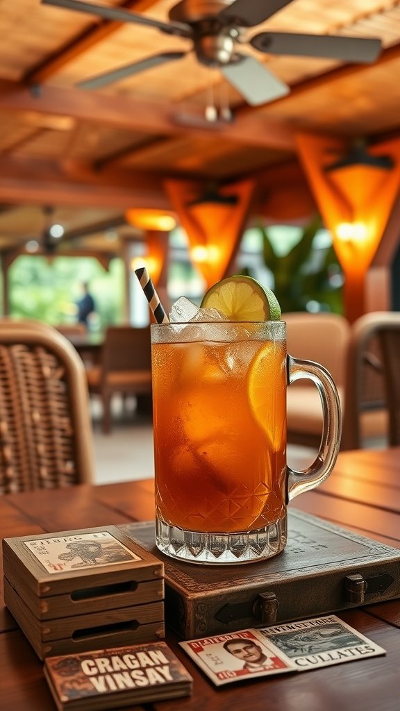 A refreshing Havana Honey Squeeze cocktail served in a glass with lime garnish.