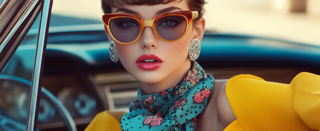 26 Glamorous 1960’s Inspired Head and Neck Scarf Styles