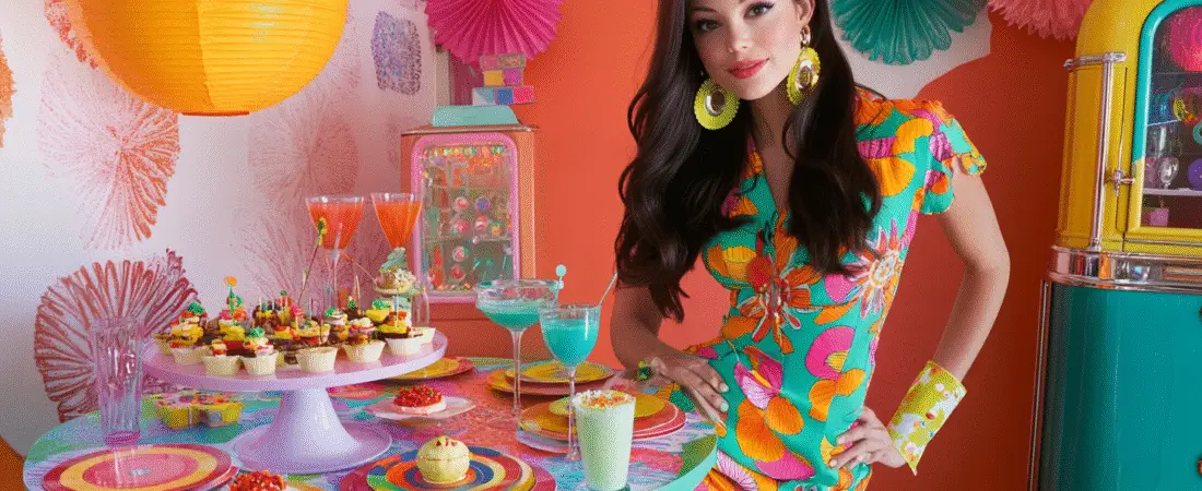 42 Party Table Decor Ideas Inspired By The 1960’S