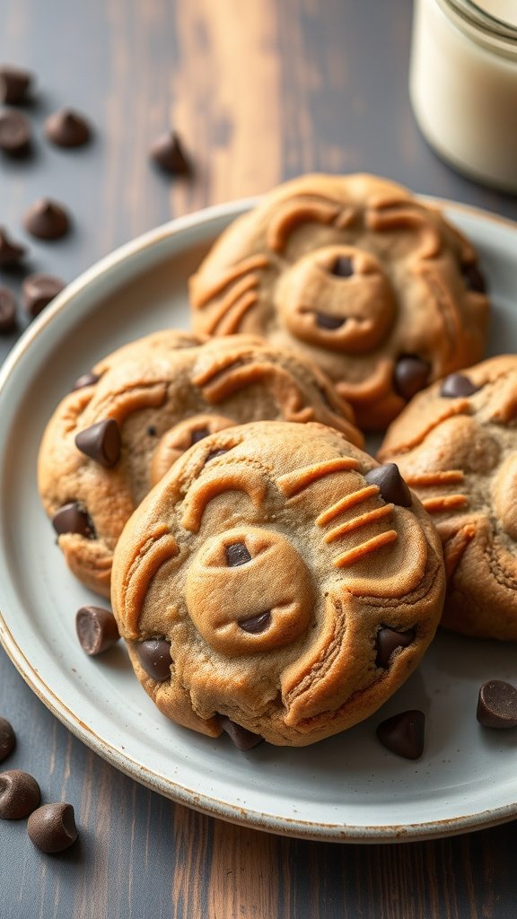 Plate of Wookiee Cookies with Chewy Chocolate Chips