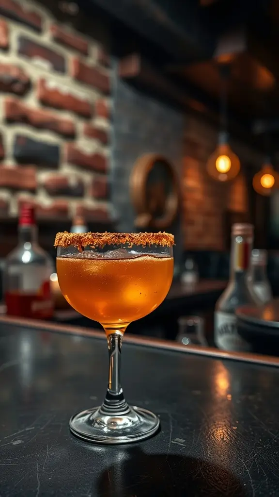 A Spicy Mezcal Cocktail from Gotham City.
