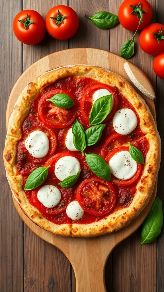 Wildling Fire Roasted Tomato Pizza with fresh ingredients