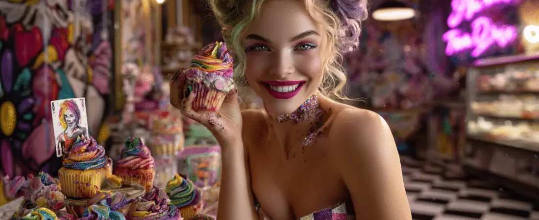 19 Wildly Colorful Cup Cakes Inspired By The Joker