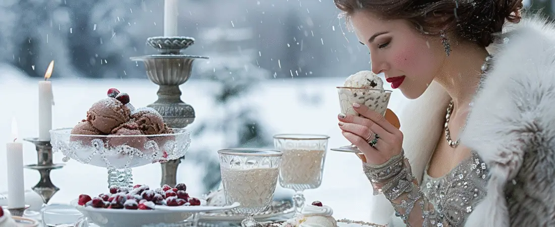 Delectable Ice Cream Dishes Inspired by the Winter Regions