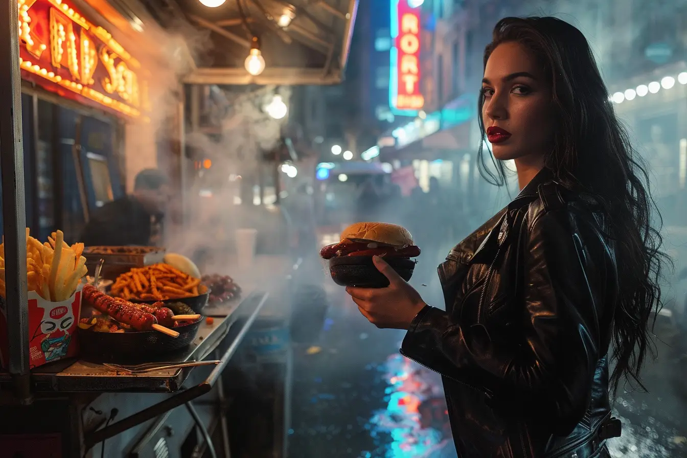 Gotham City Inspired Street Food