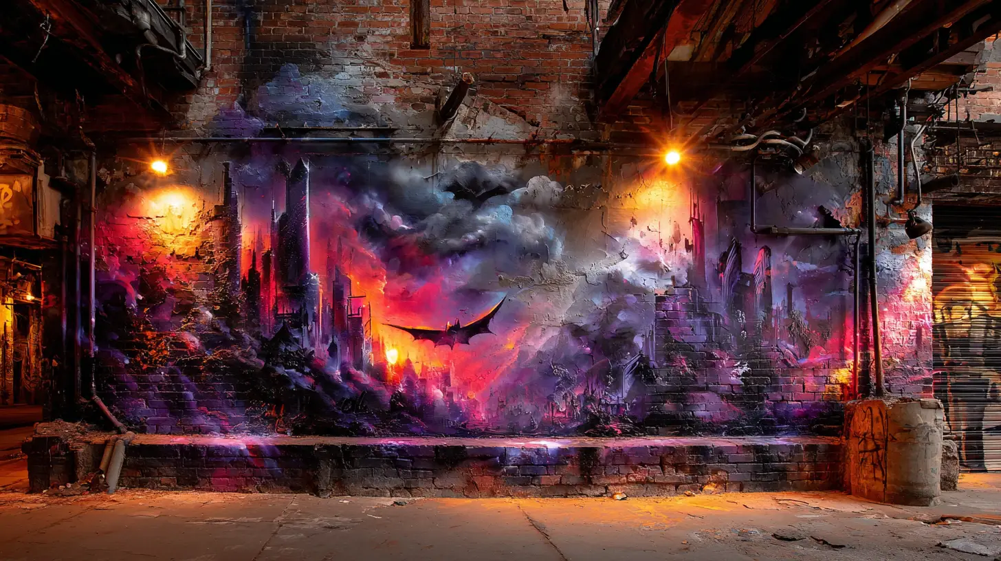 Statement Wall Ideas Inspired By Gotham City