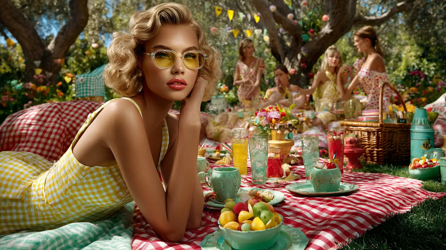 Vintage Inspired Outdoor Party Settings