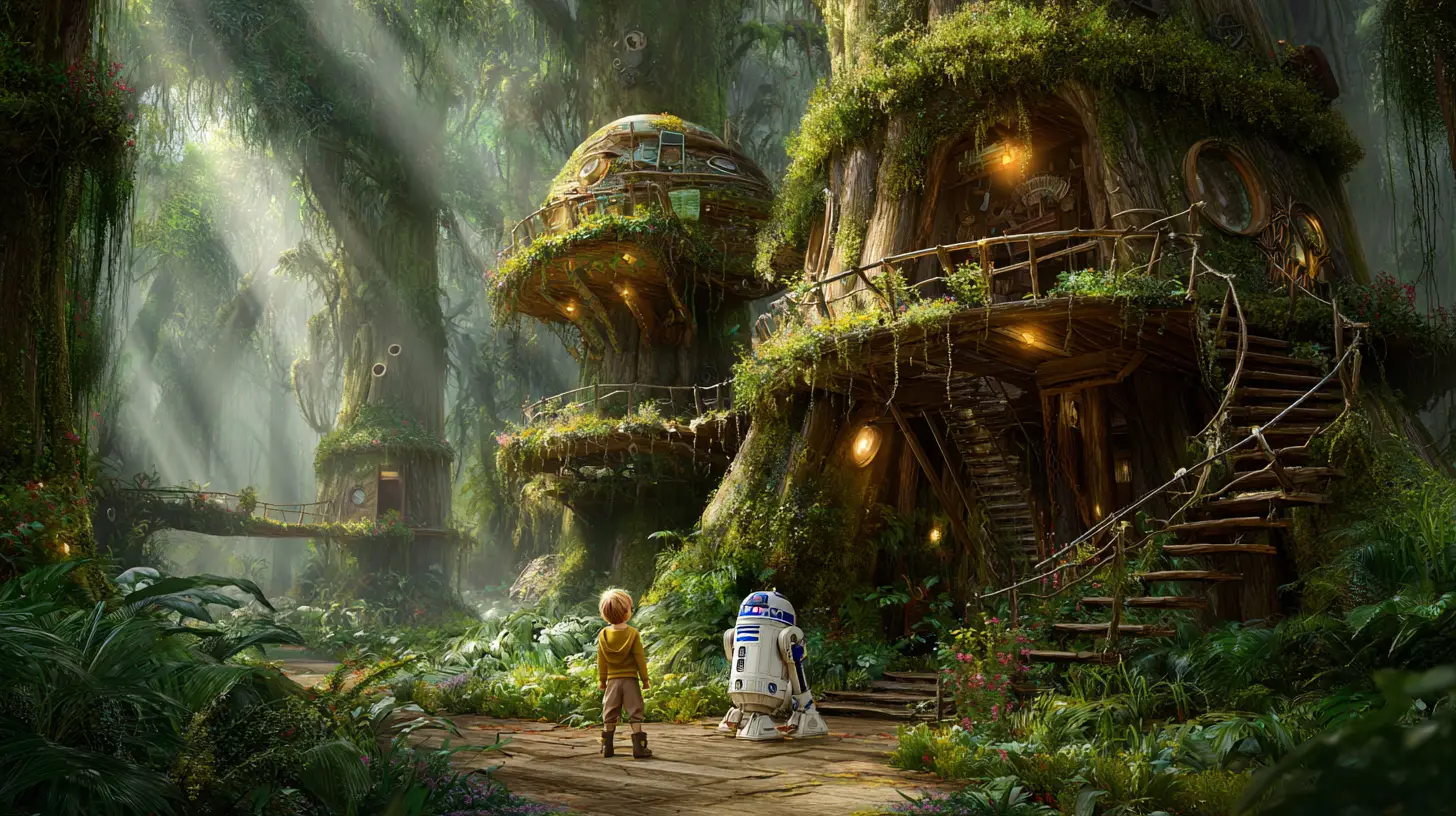 36 Jungle Cubby Houses Inspired By Star Wars