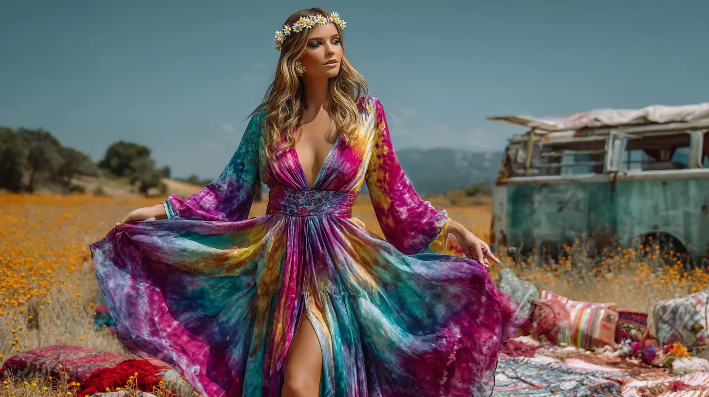 Tie-Dye Dresses That Time-Traveled from the 60s