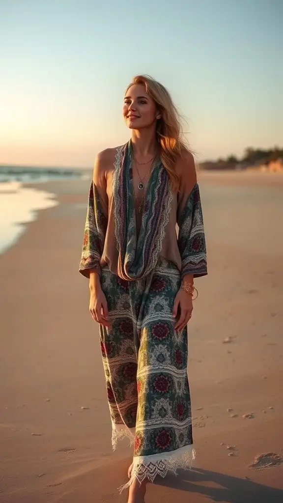 Four women in stylish outfits representing Moto Boho Dressing on a rooftop