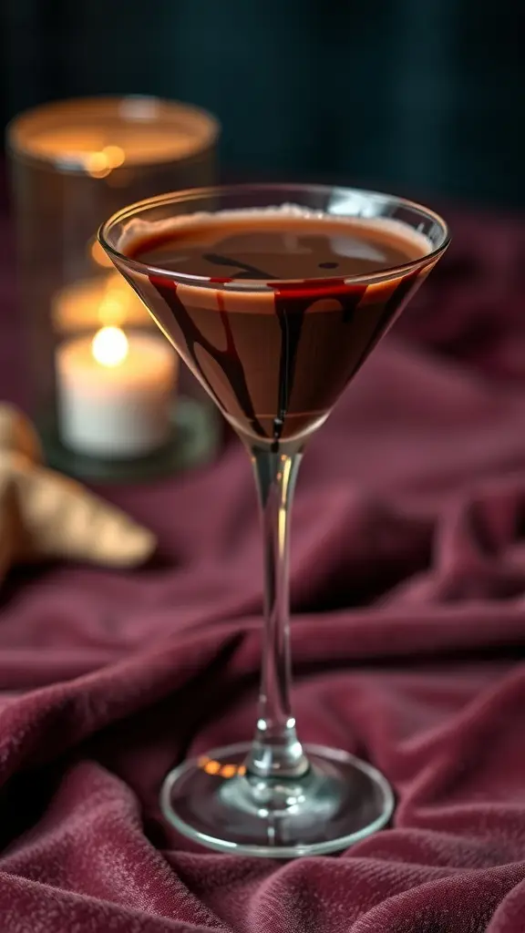 A Chocolate Siren Cocktail inspired by Mad Men.