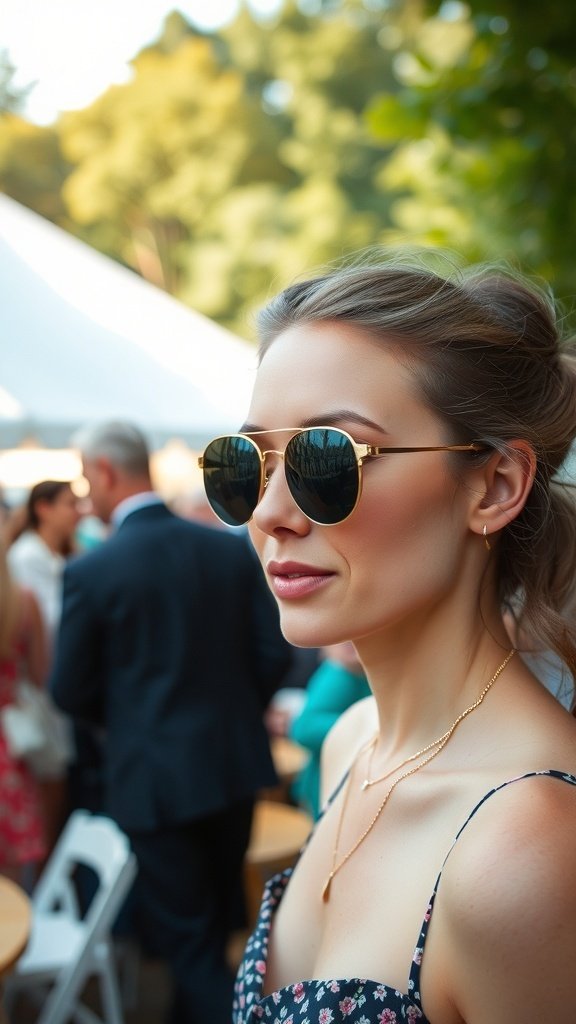A group of stylish individuals wearing vintage 60's sunglasses, showcasing various designs and colors.