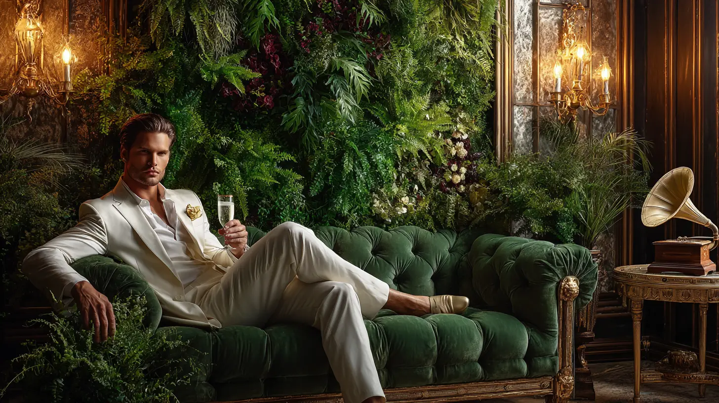 Live Plant Walls Inspired By Gatsby Glamour