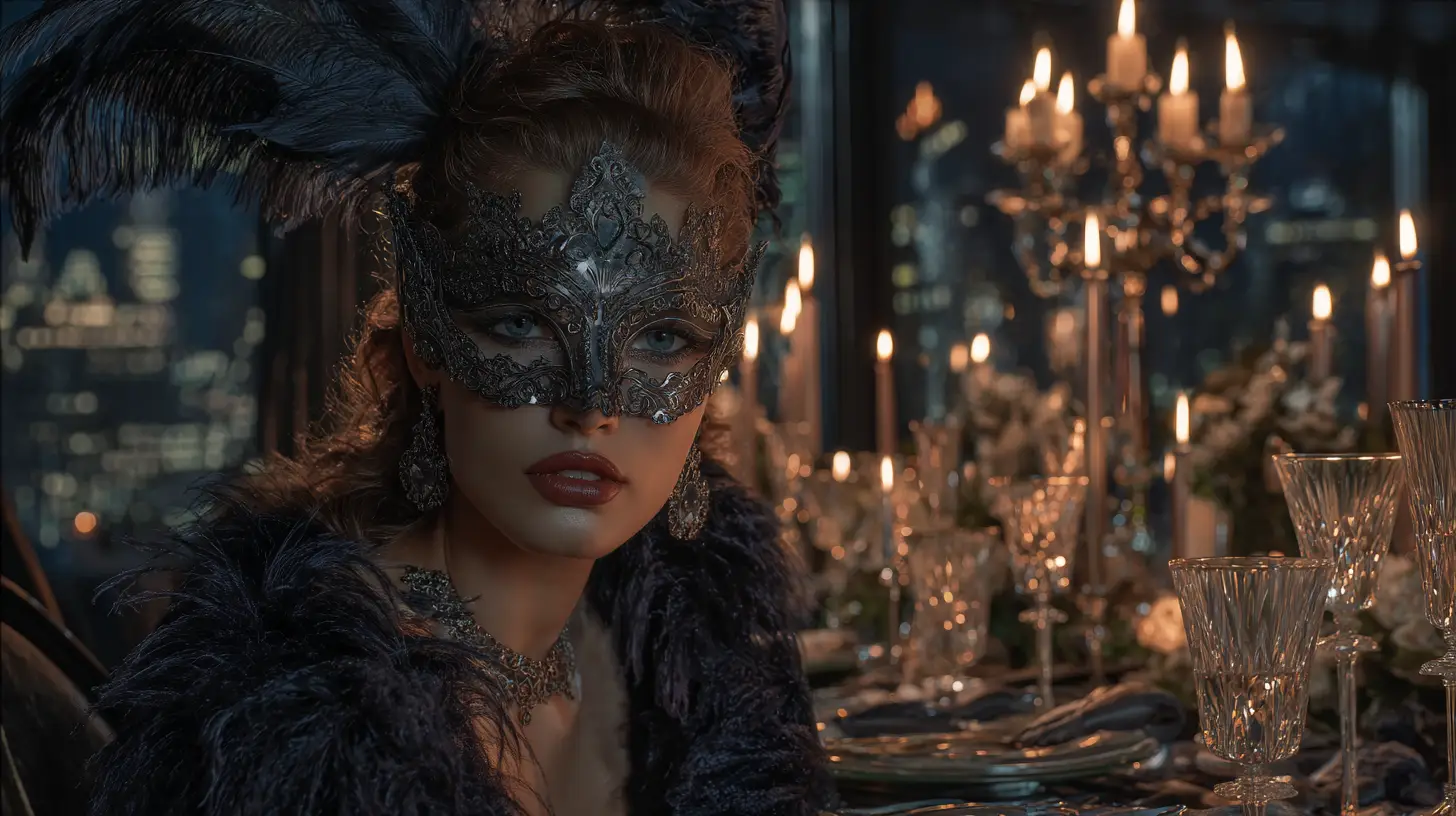 Masquerade Masks for Your Gotham-Themed Dinner Party