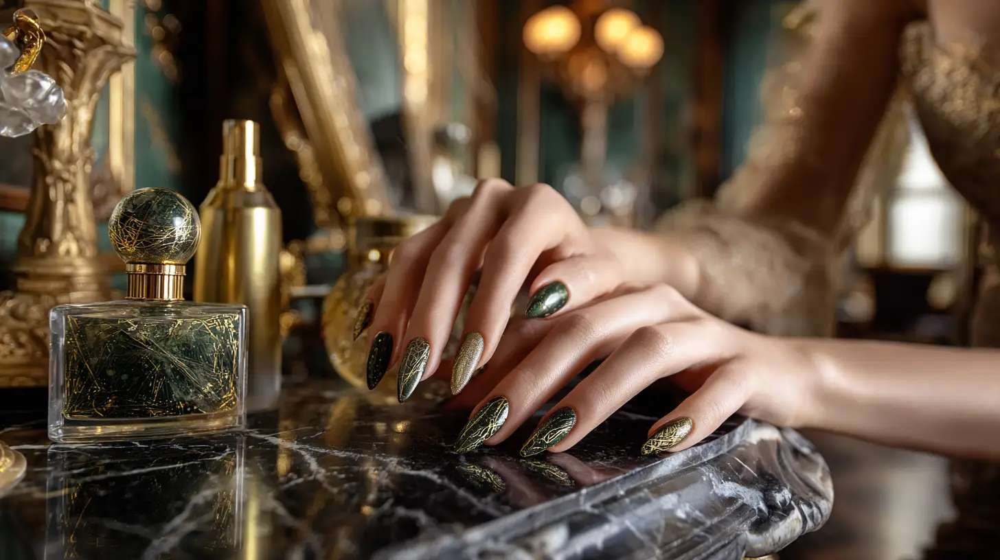 Art Deco Inspired Nail Art
