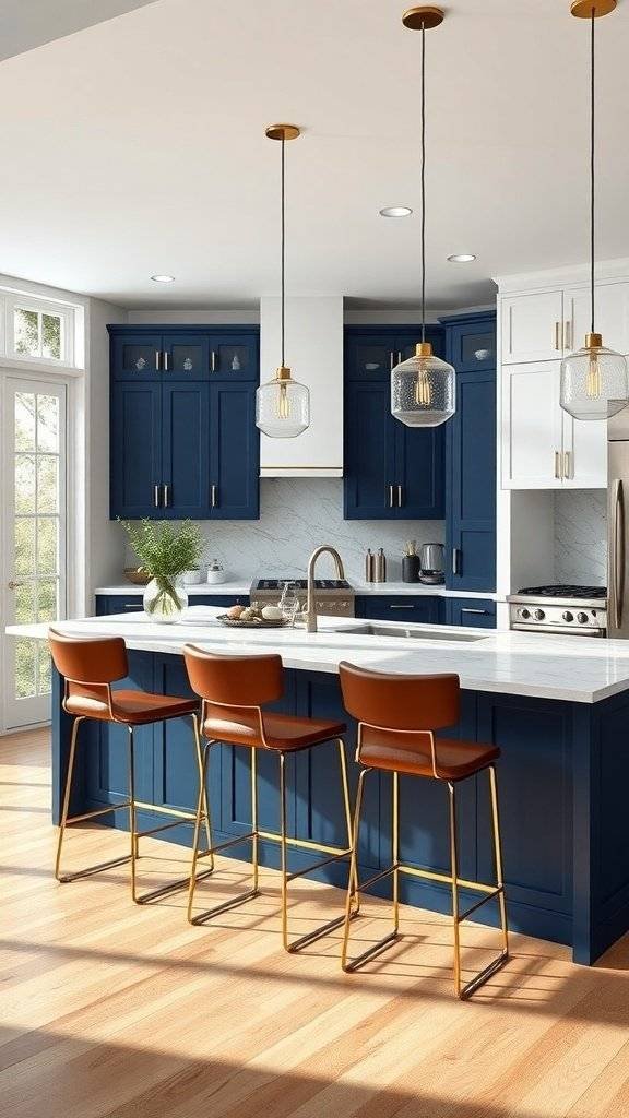 A kitchen featuring two-toned cabinets, showcasing a blend of light and dark colors.