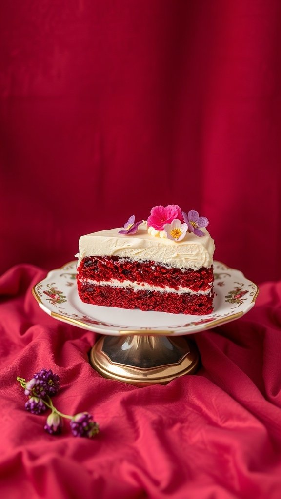 A bowl of silky vanilla pudding topped with whipped cream and nutmeg, surrounded by flowers and vanilla pods.