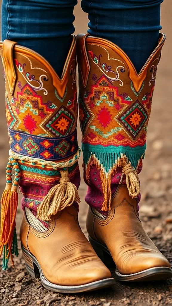 A close-up of warm leather fabric with color palette options below.
