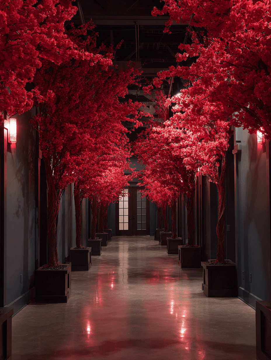 cherry red home Decore