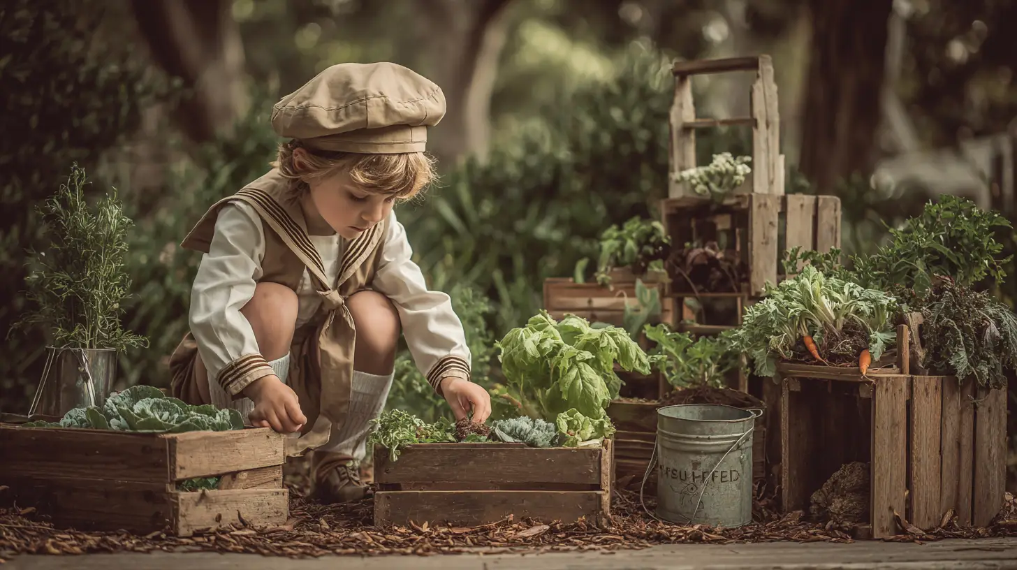 1920s-Inspired Home Veggie Patches and Flower Gardens