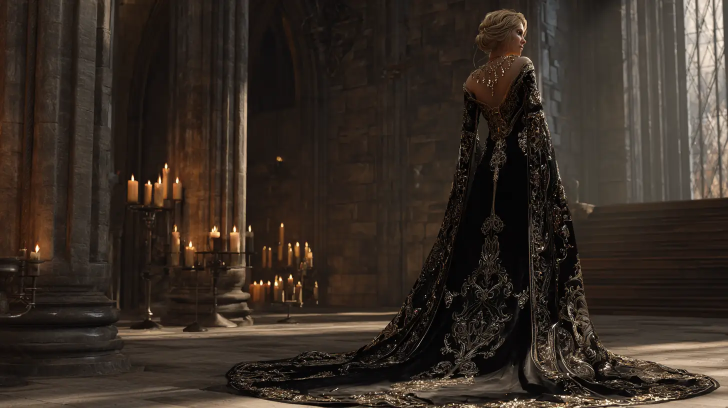 39 Embroidered and Velvet Medieval Princess Dresses