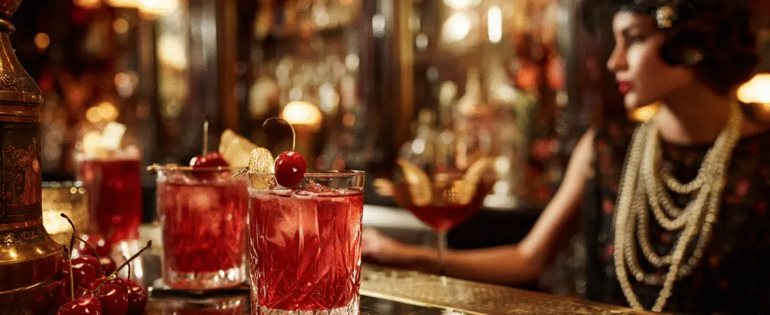 18 Delightful Cherry Red Cocktails from the Roaring 1920s