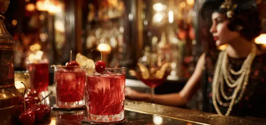 18 Delightful Cherry Red Cocktails from the Roaring 1920s