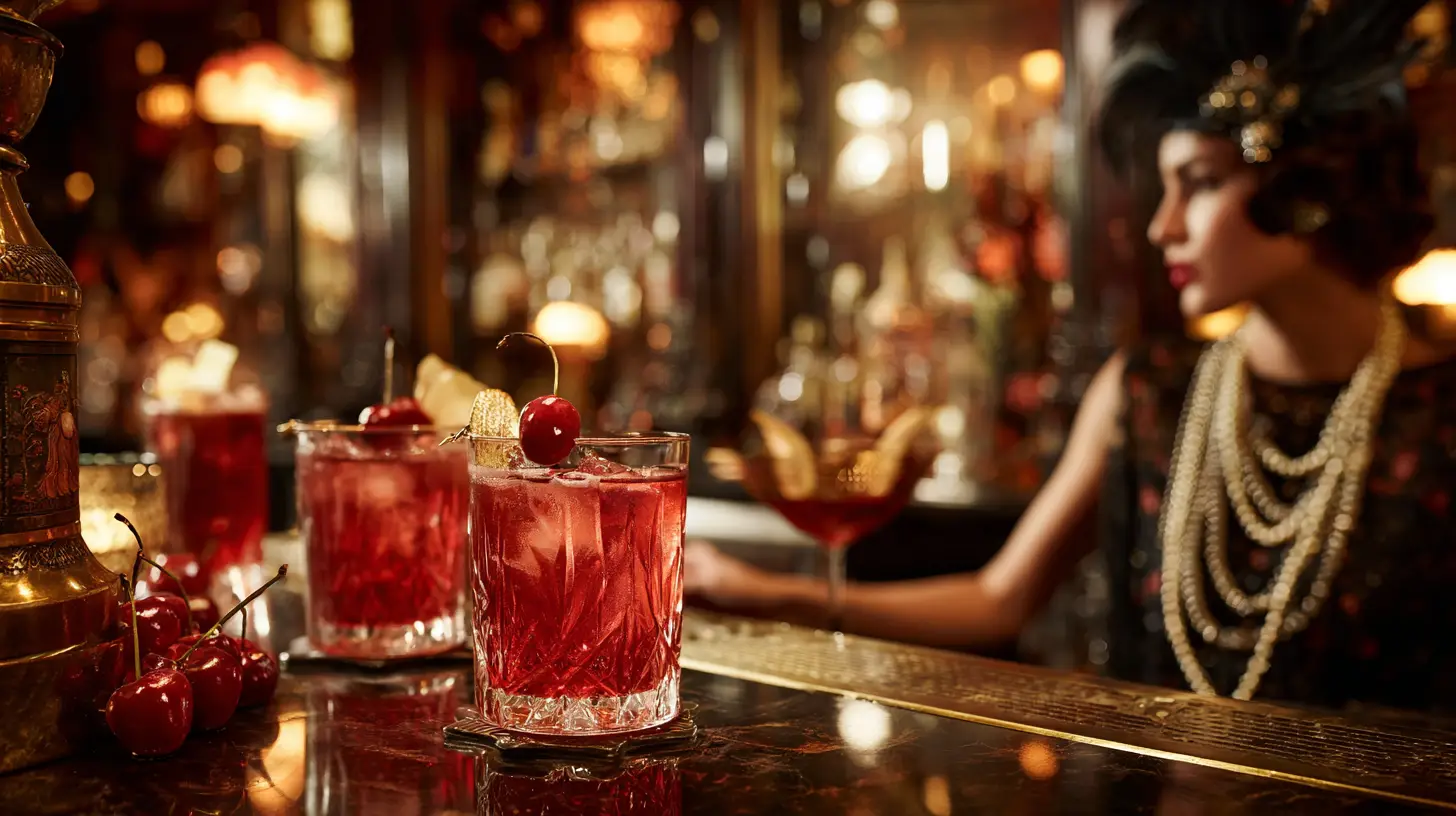18 Delightful Cherry Red Cocktails from the Roaring 1920s