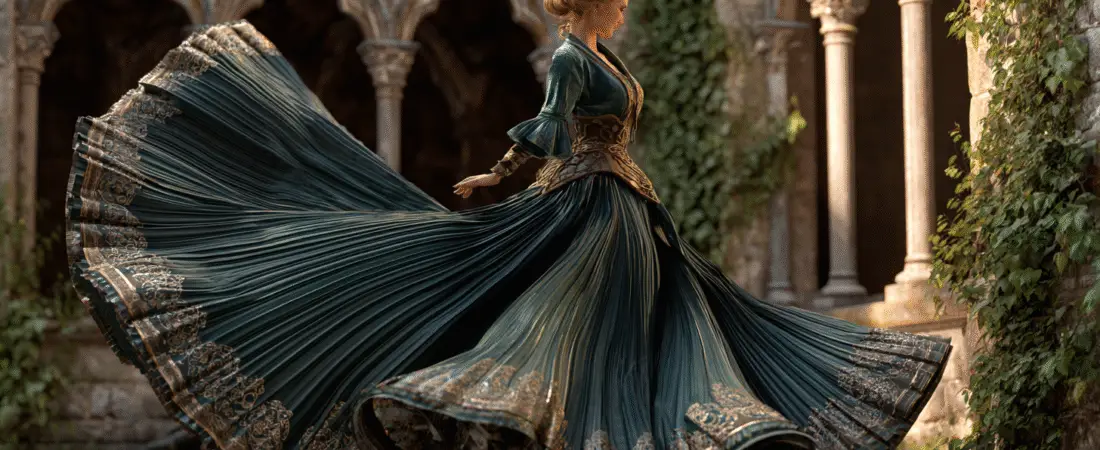 31 Stunning Pleated Skirts Inspired by the Medieval Era