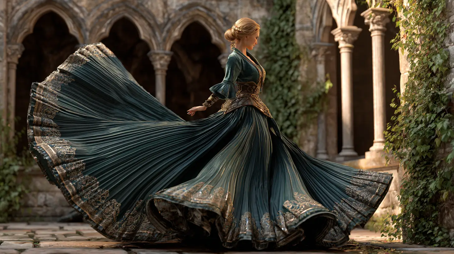 31 Stunning Pleated Skirts Inspired by the Medieval Era