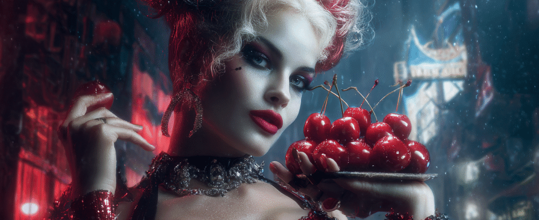 Sinisterly Sweet Blood Red Cherry Desserts from Gotham