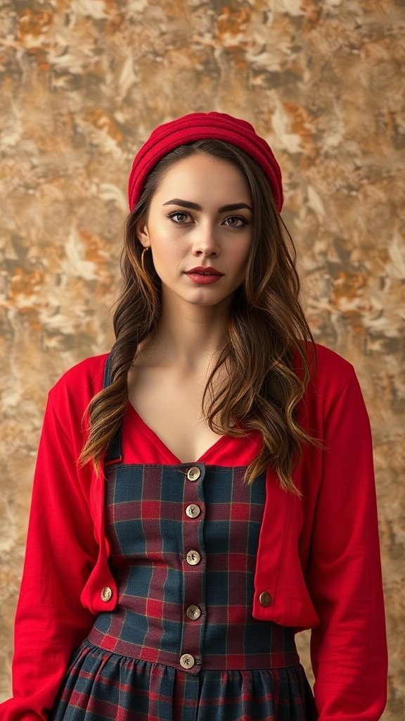 A color palette showcasing various shades of red, including deep reds and lighter tones.