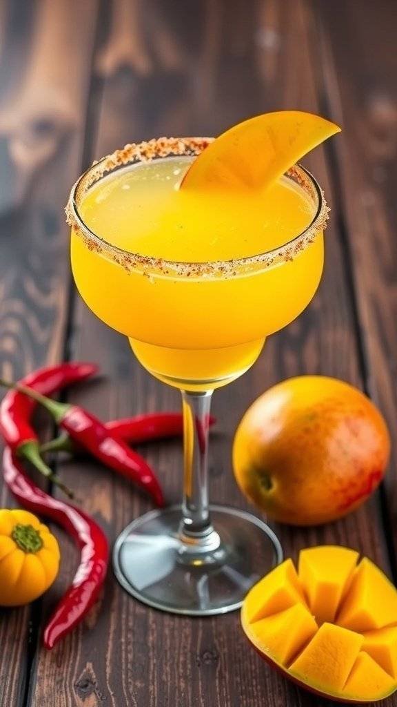 A fiery mango margarita inspired by Game Of Thrones.