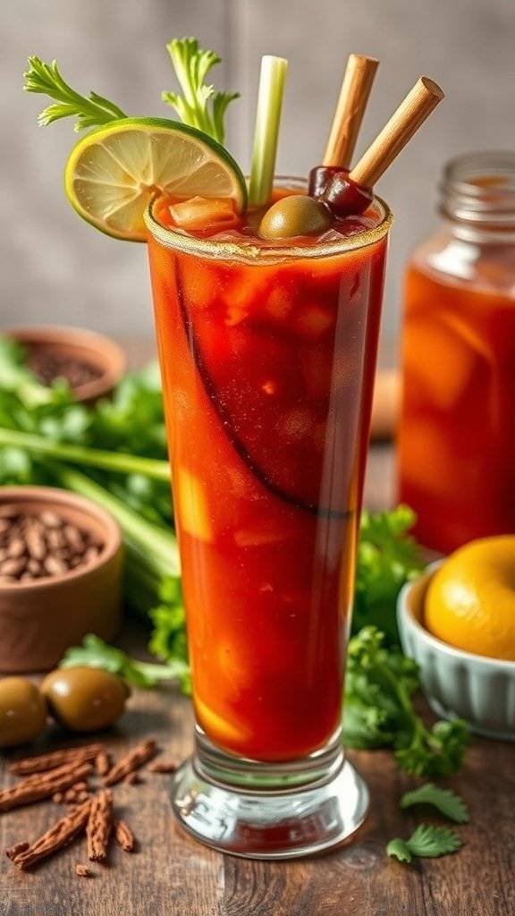 A Chipotle Bloody Mary Cocktail.