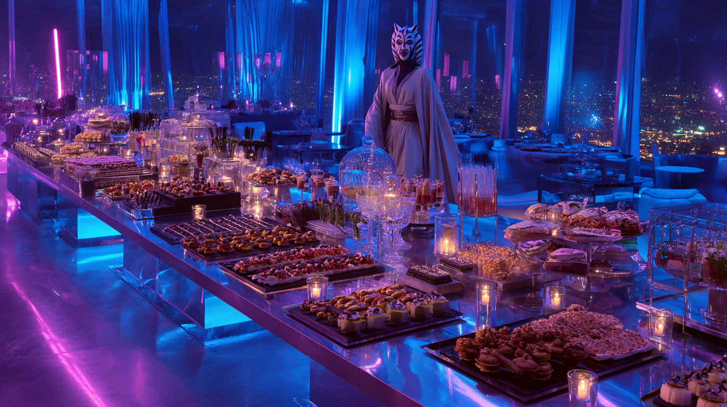 Tiny Bites for a Galactic Gala Inspired by Coruscant