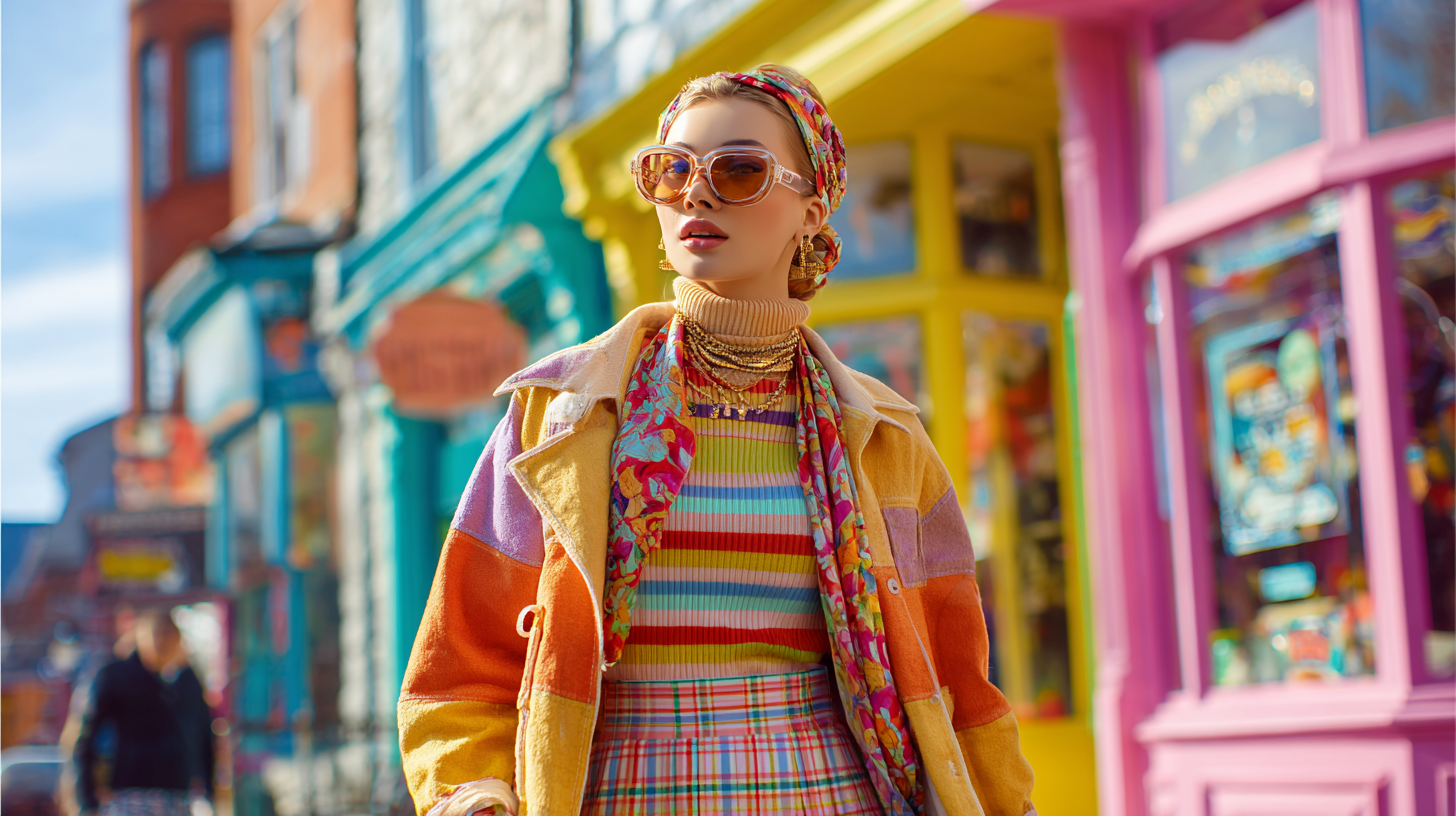 Wacky Layering Ideas for Preppy Outfits in Bold Colors and Prints