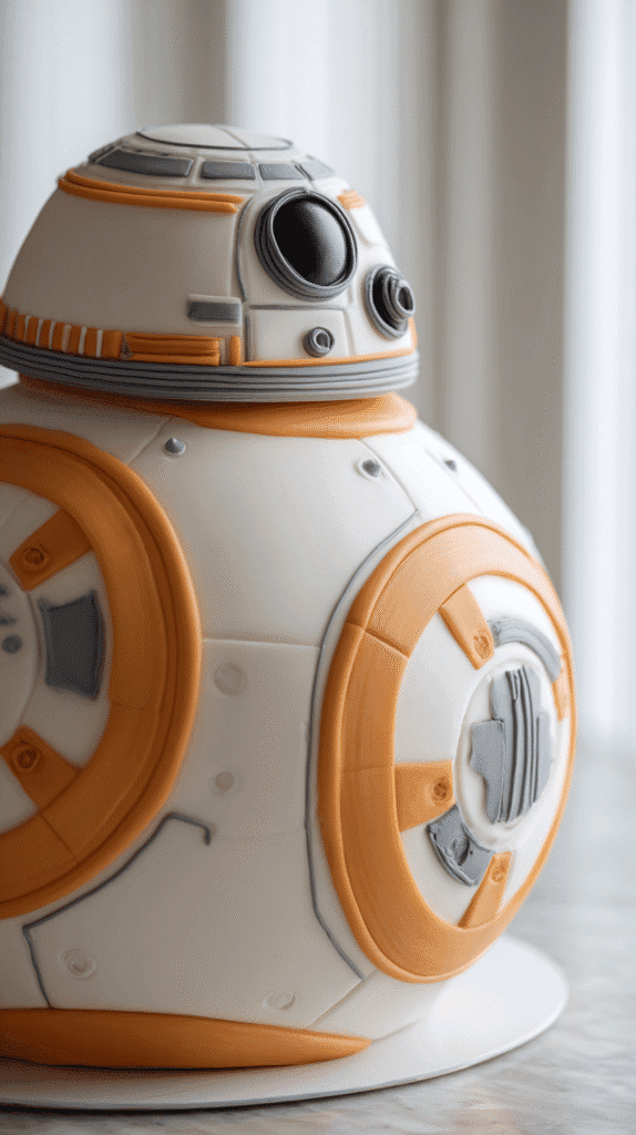competed BB-8 Cake