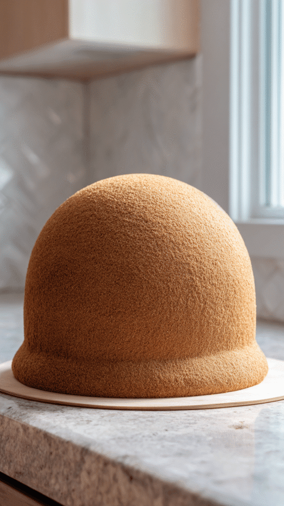 creating the base for the Ewok Cake