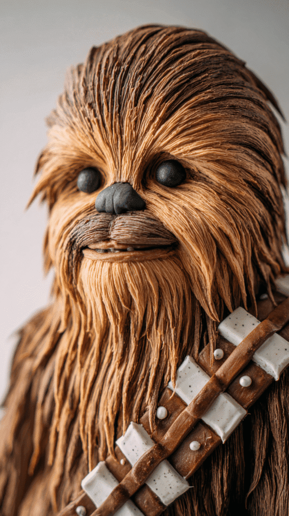 completed Chewbacca Cake