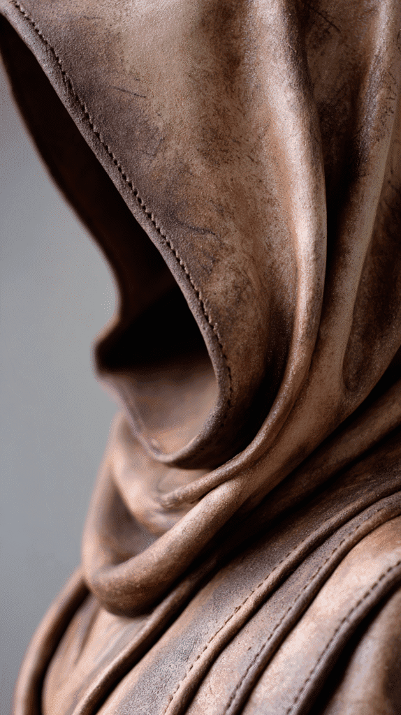 creating overlapping panels and hood for Jedi Robe Cake