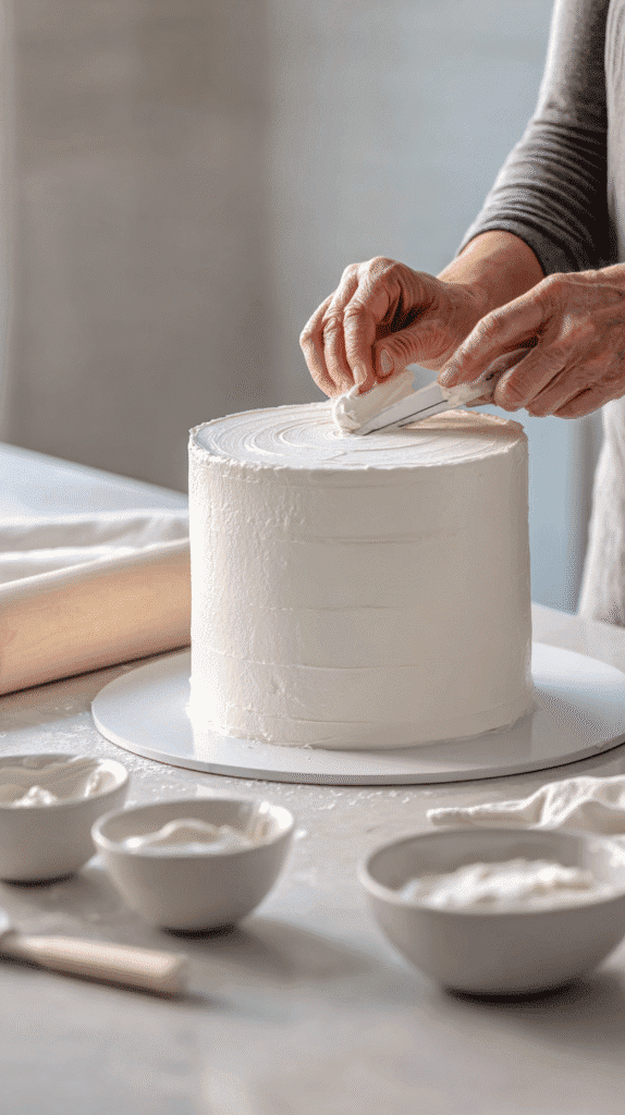 icing base for stormtrooper cake head