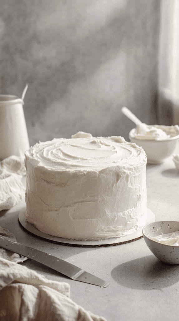 preparing base of stormtrooper cake head
