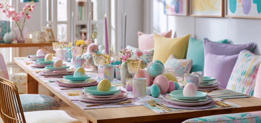 Easter Decorations Inspired by the Playful Colours Of The 1960s