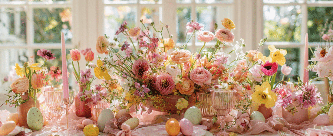 Easter Decorations Filled with Colour, Flowers, And Spring Joy