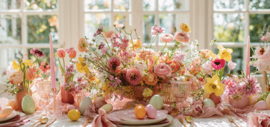 Easter Decorations Filled with Colour, Flowers, And Spring Joy