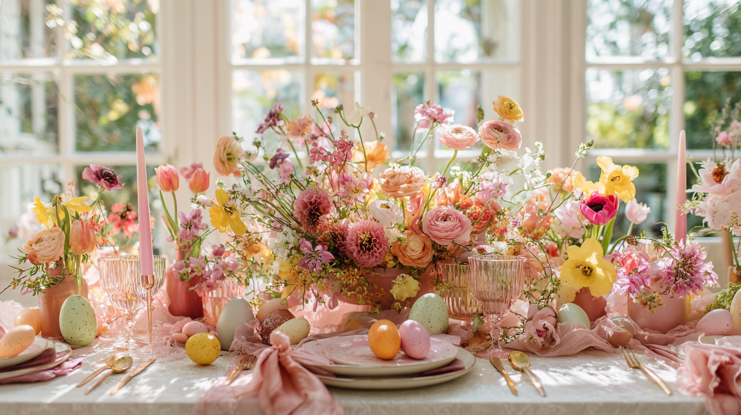 Easter Decorations Filled with Colour, Flowers, And Spring Joy